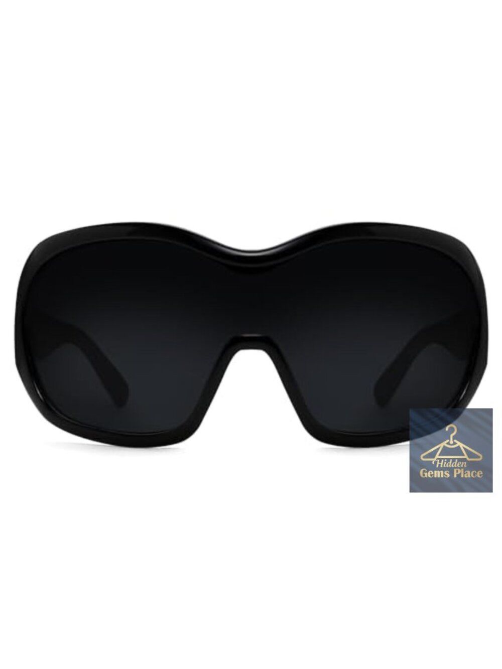 Y2K Oversized Shield Sunglasses UV Protection for Women Men